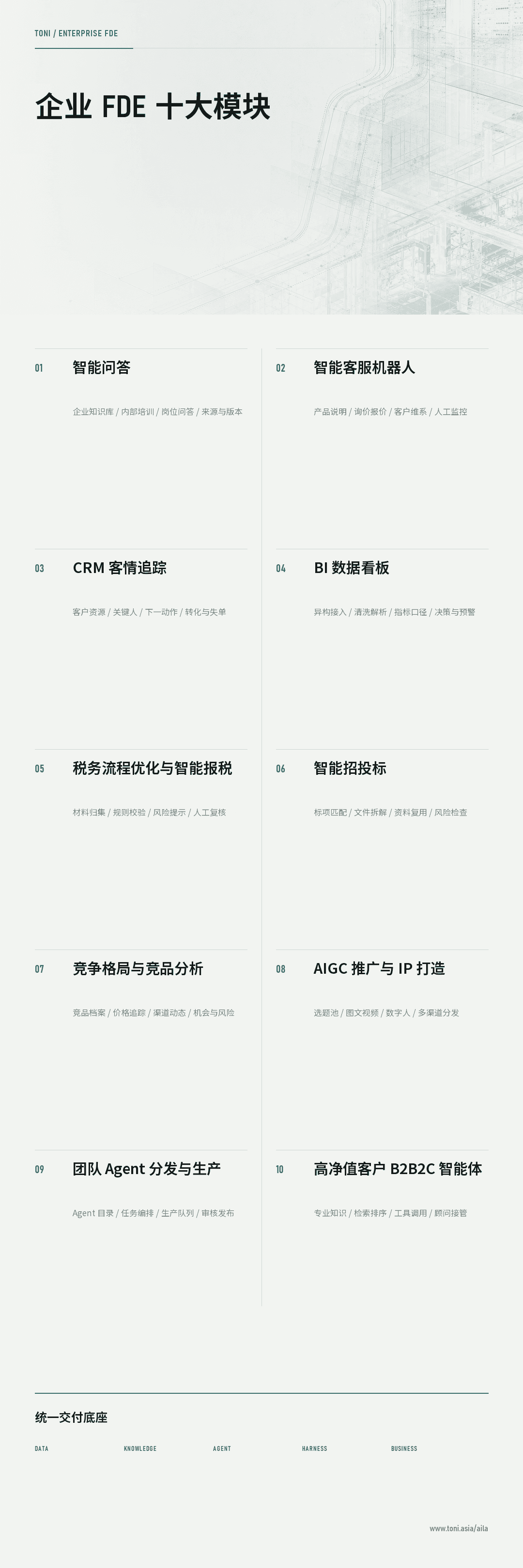 瓷白版企业 FDE 十大模块长图
